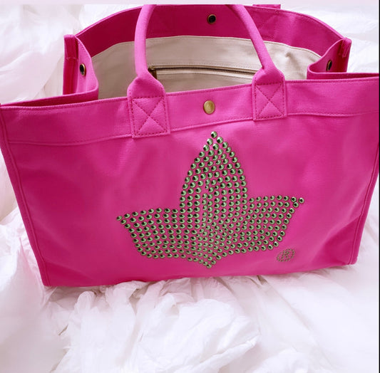 Pink Ivy Tote Bag