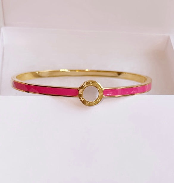 Enamel Bangle Stainless Steel