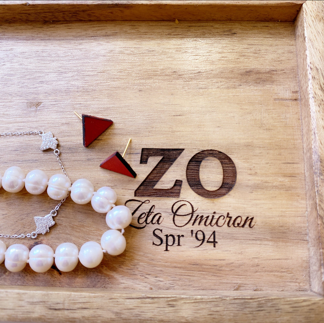 Personalized Wooden Jewelry Tray