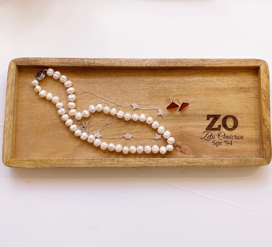 Personalized Wooden Jewelry Tray