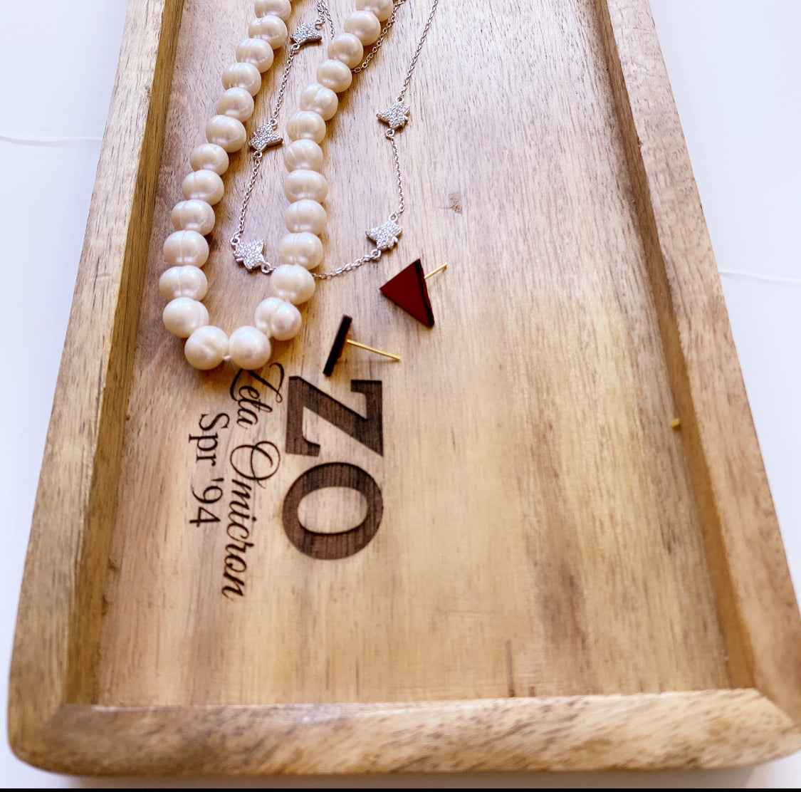 Personalized Wooden Jewelry Tray