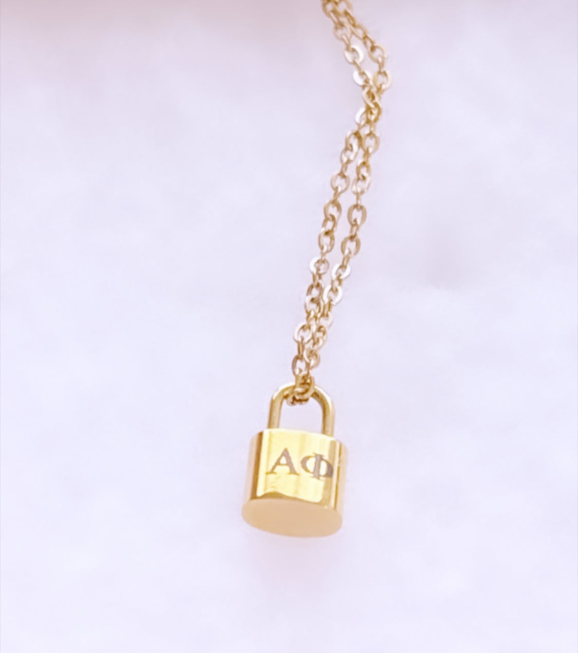 Dainty Charm Lock Necklace