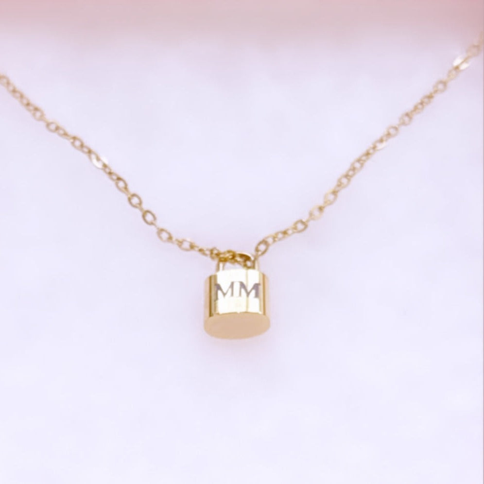 Gold plated charm necklace