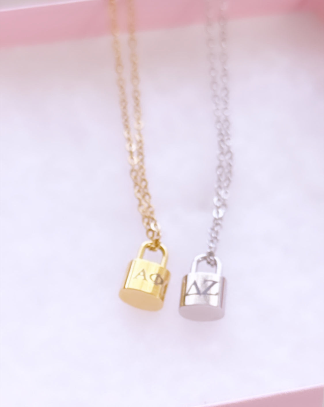 Dainty Charm Lock Necklace