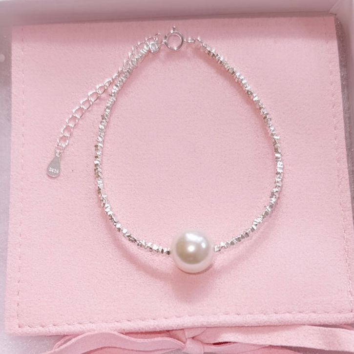 Sterling Silver Freshwater Pearl Adjustable Bracelet