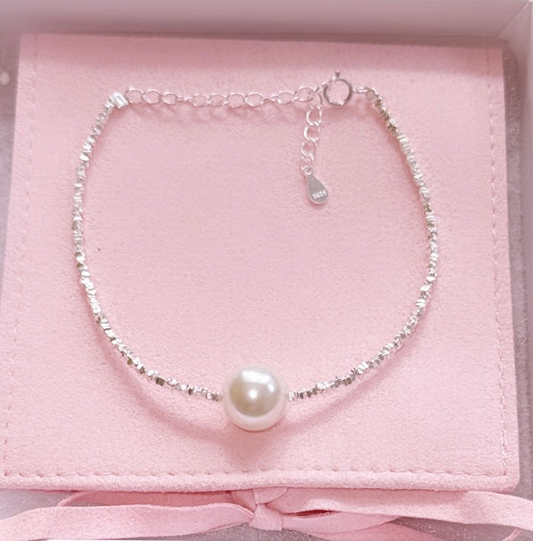 Sterling Silver Freshwater Pearl Adjustable Bracelet