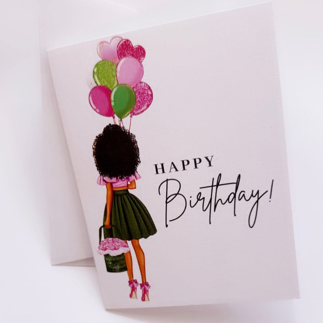 Pretty Girl Birthday Card